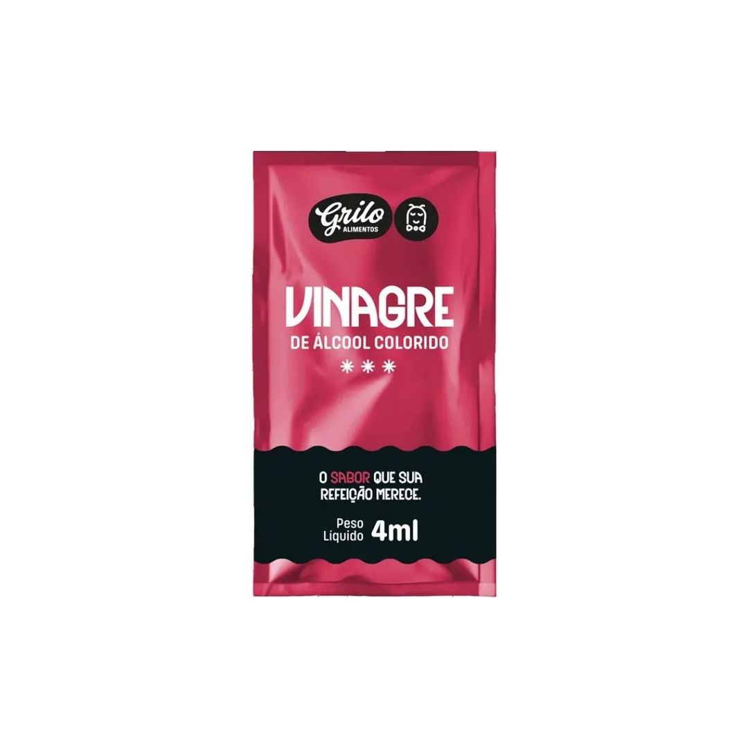 Vinagre Sache 4ml (184 unidades) - Grilo Doce