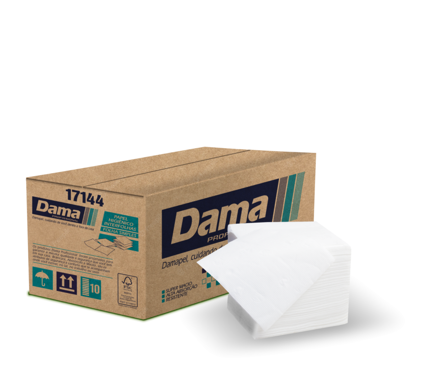 Papel Higiênico Dama Interfolhas 10x21 (8000 folhas)