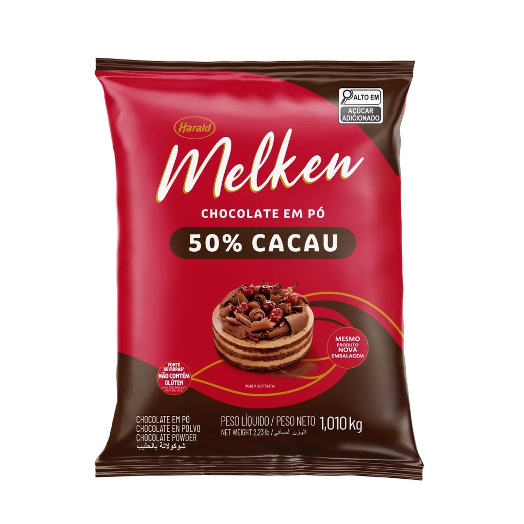 Chocolate em Pó Melken 50% Cacau (1,010kg)